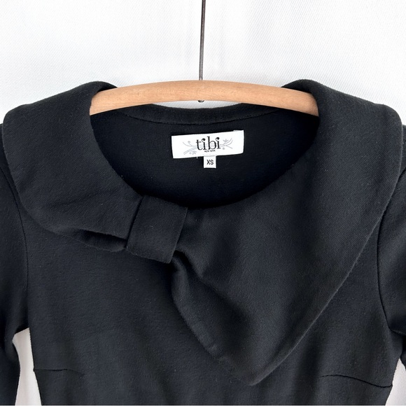 Tibi ~ Bow Accent Black XS Mini Dress - Picture 2 of 6